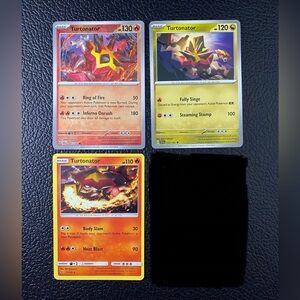 025/142 Turtonator Reverse Holo 17/145 137/191 Turtonator Pokemon TCG Lot